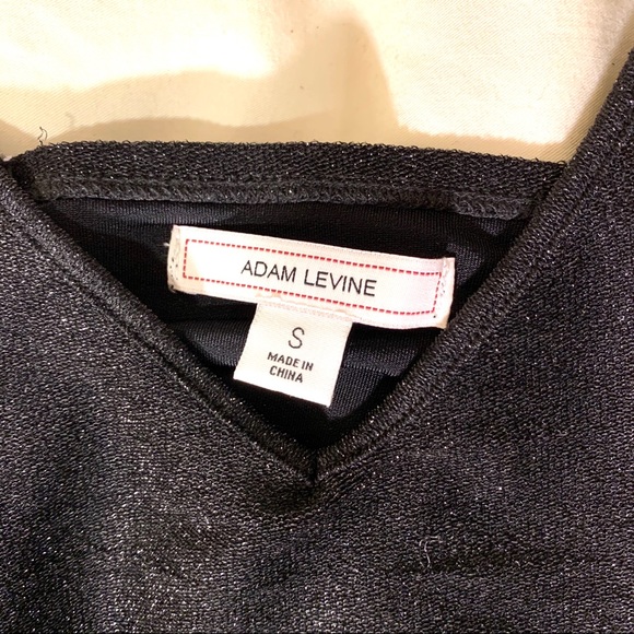 SOLD 🛑 Adam Levine | Black Shimmer Crop Tank - Picture 4 of 6